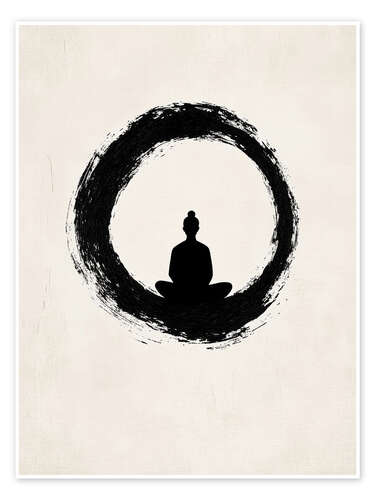 Plakat Sit. Breath. Become.