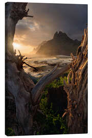 Lienzo Sunrise in Punta del Hidalgo Tenerife - Jos Pannekoek