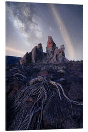 Akrylbilde Milky Way over Roques de Garcia, Tenerife - Jos Pannekoek