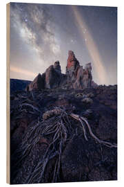 Puutaulu Milky Way over Roques de Garcia, Tenerife - Jos Pannekoek