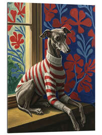 Gallery print Cute greyhound with sweater