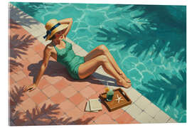 Acrylglasbild Träumerei am Pool - Felipe Hora