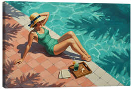 Canvas print Poolside Reverie - Felipe Hora