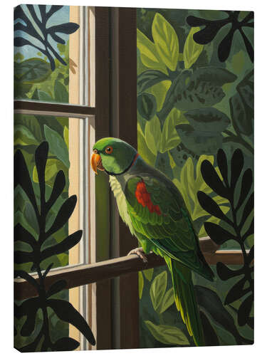 Stampa su tela Sunrise Parrot