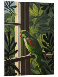 Gallery Print Papagei beim Sonnenaufgang