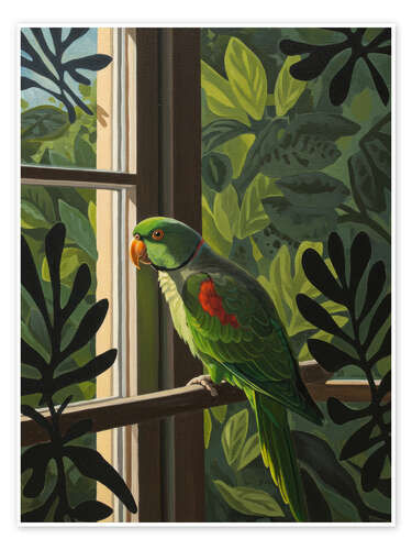 Poster Sunrise Parrot