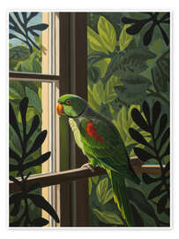 Wall print Sunrise Parrot - Felipe Hora