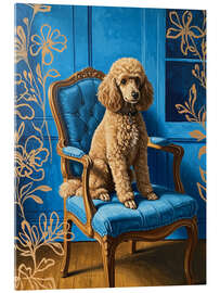 Tableau en verre acrylique Cute Brown Poodle - Felipe Hora
