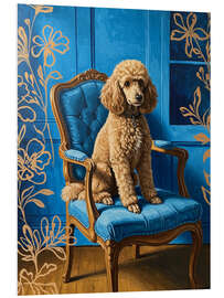 Hartschaumbild Süßer brauner Pudel