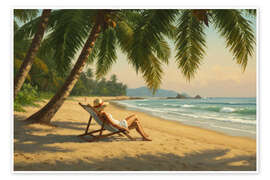 Wall print Coconut Breeze - Felipe Hora