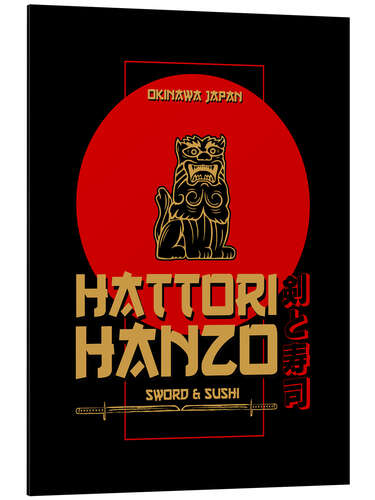 Aluminium print Hattori Hanzo - Sword & Sushi