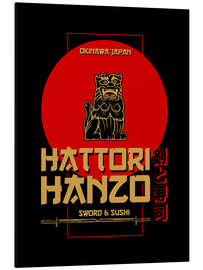 Aluminium print Hattori Hanzo - Sword &amp; Sushi - HDMI2K