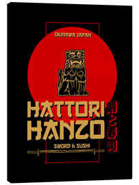 Lienzo Hattori Hanzo - Sword &amp; Sushi - HDMI2K