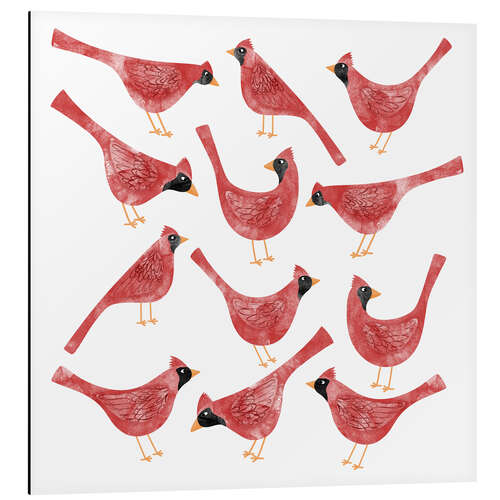 Cuadro de aluminio Red Cardinal Birds