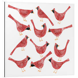 Cuadro de aluminio Red Cardinal Birds - Nic Squirrell