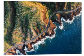 Acrylic print Drone view of Oahu island, Hawaii - Matteo Colombo