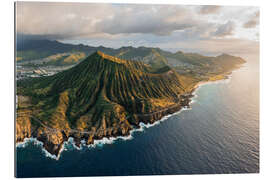 Gallery Print Luftaufnahme der Küste der Insel Oahu, Hawaii
