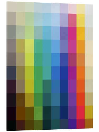 Tableau en verre acrylique Colour Palette