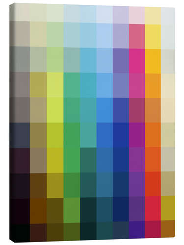 Leinwandbild Farbpalette