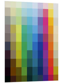 Hartschaumbild Farbpalette