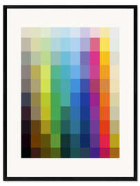 Gerahmter Kunstdruck Farbpalette
