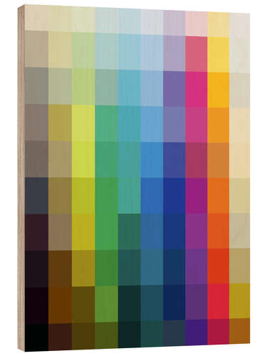 Print på træ Colour Palette
