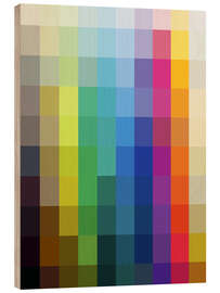Print på træ Colour Palette - Nikita Abakumov
