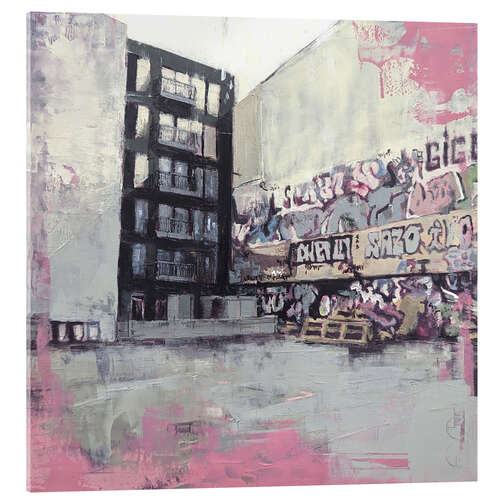 Obraz na szkle akrylowym Streetart Contemporary Cityscape, Berlin