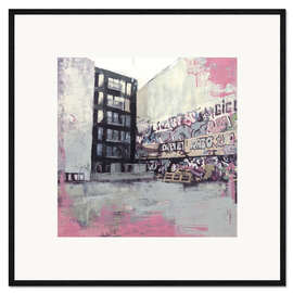 Impresión de arte enmarcada Streetart Contemporary Cityscape, Berlin - Eduard Warkentin