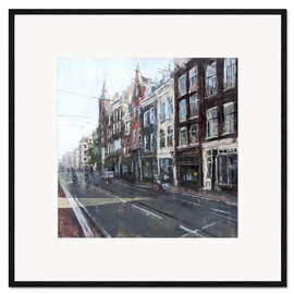 Impresión de arte enmarcada Amsterdam, Cityscape - Eduard Warkentin