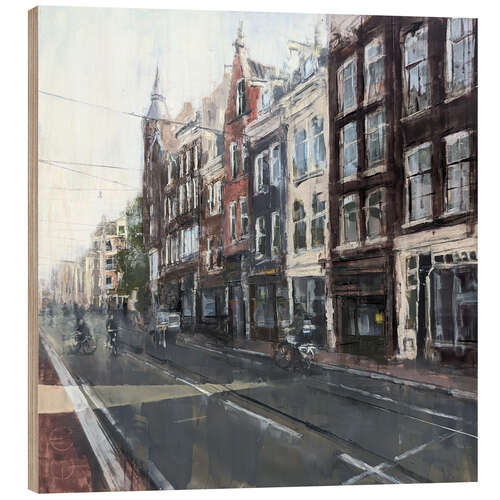 Holzbild Amsterdam, Stadtansicht