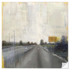 Wandsticker Gewöhnliche Straße mitten in Deutschland