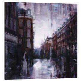 Acrylic print Rainy dam in De Pijp, Amsterdam - Eduard Warkentin