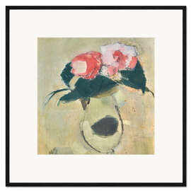 Impresión de arte enmarcada Camellias - Helene Schjerfbeck