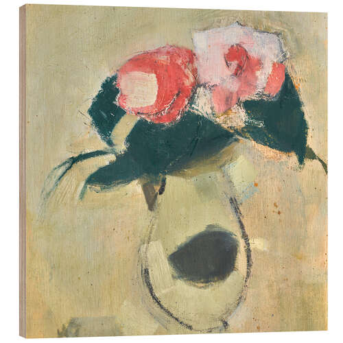Quadro de madeira Camellias