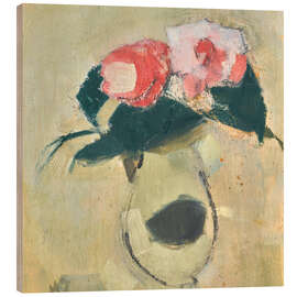Quadro de madeira Camellias - Helene Schjerfbeck