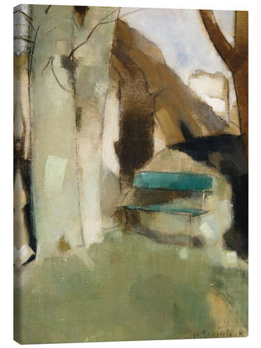 Lienzo Shadow on the Wall (Green Bench), 1928