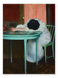 Wall print Tired - Ramon Casas i Carbó