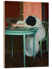 Quadro de madeira Tired - Ramon Casas i Carbó