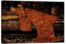 Canvas print Girl in Red Kimono (Geesje Kwak) I - Georg-Hendrik Breitner
