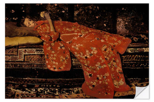 Wall sticker Girl in Red Kimono (Geesje Kwak) I