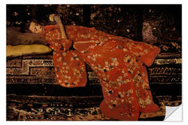 Wall sticker Girl in Red Kimono (Geesje Kwak) I - Georg-Hendrik Breitner