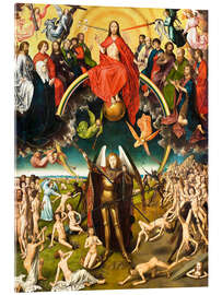 Stampa su vetro acrilico The Last Judgement, Middle Section, ca 1470 - Hans Memling
