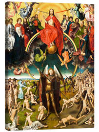 Canvas-taulu The Last Judgement, Middle Section, ca 1470 - Hans Memling