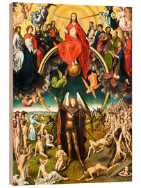Quadro de madeira The Last Judgement, Middle Section, ca 1470 - Hans Memling