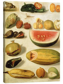 Obraz na płótnie Still Life With Fruit - Hermenegildo Bustos, 1874