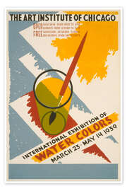 Kunstwerk International Exhibition of Water Colors - Arlington Gregg, 1939 - Vintage Advertising Collection