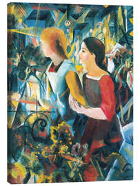 Leinwandbild Zwei Mädchen, 1913 - August Macke