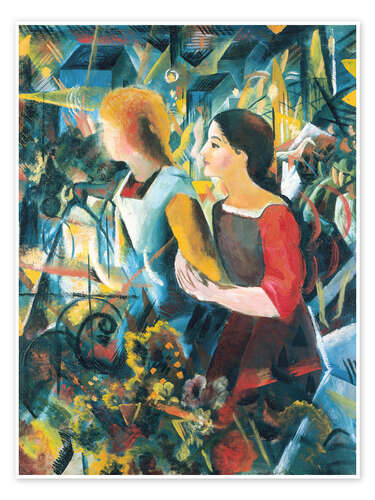 Poster Two Girls, 1913