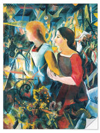 Wandsticker Zwei Mädchen, 1913